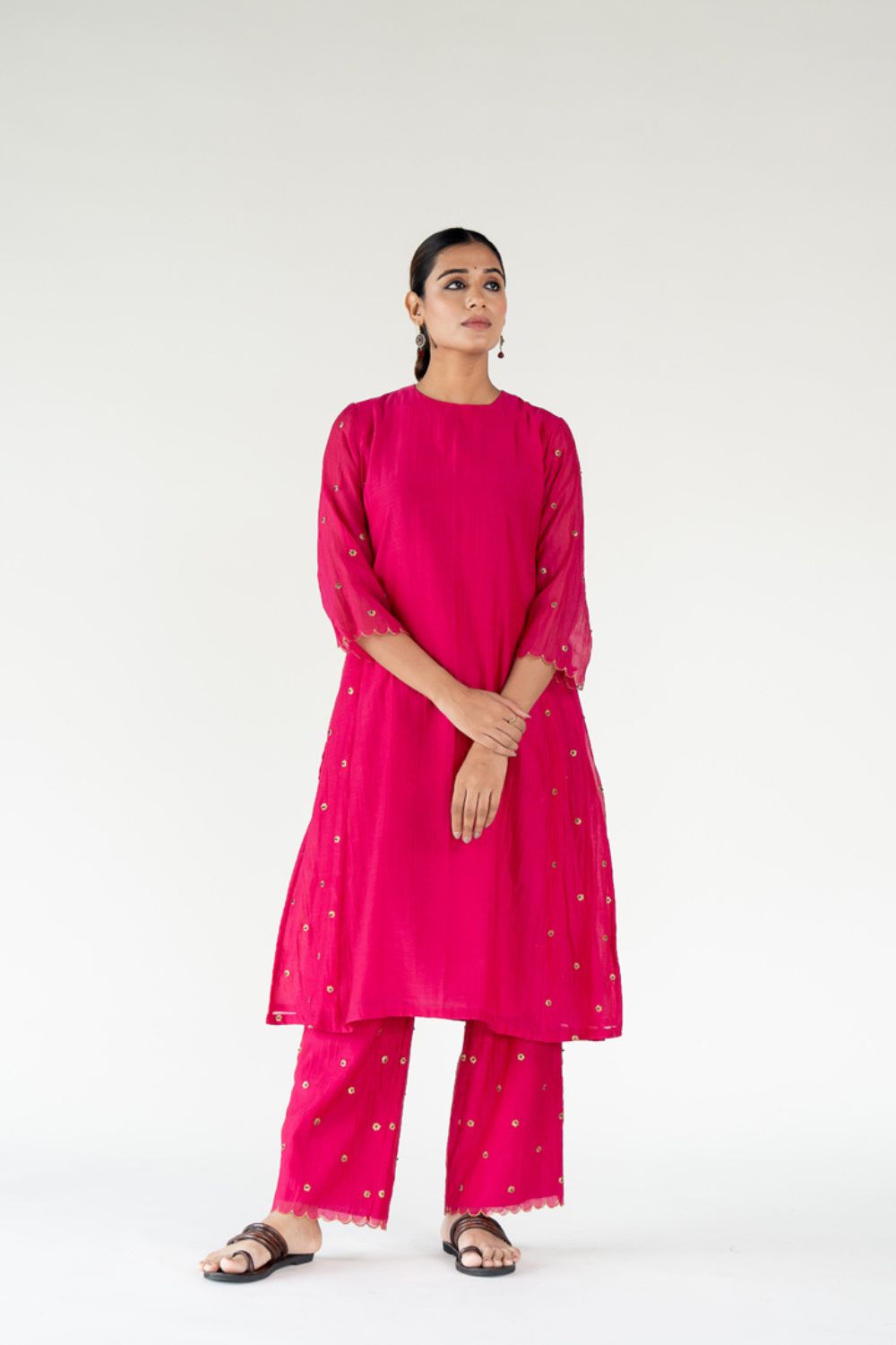 Fiza Kurta Set-Rani Pink