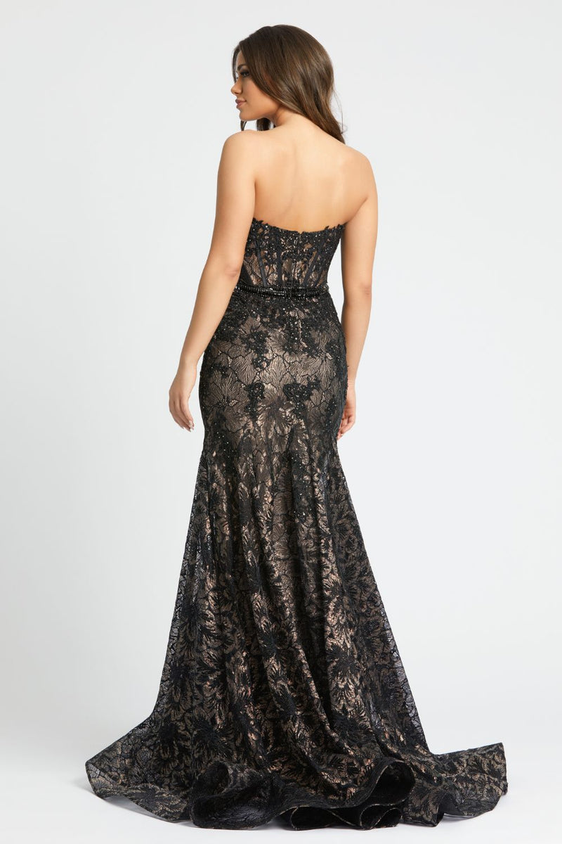 79308-Embellished Strapless Sweetheart Trumpet Gown by Mac Duggal in black color for women Worldwide