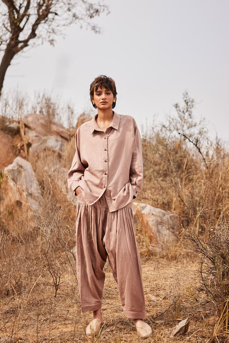 Dune Salwar pants by Khara Kapas in brown for women Worldwide