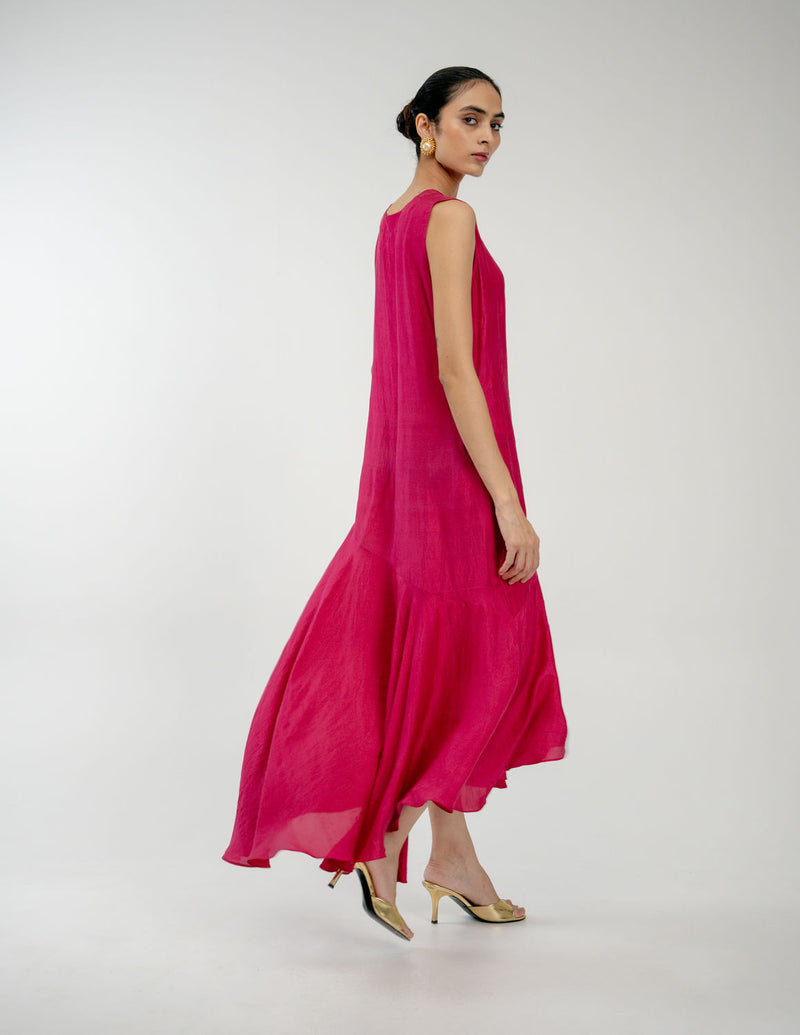 Found Again Set mulberry silk dress by Ode to Odd in pink for women Worldwide