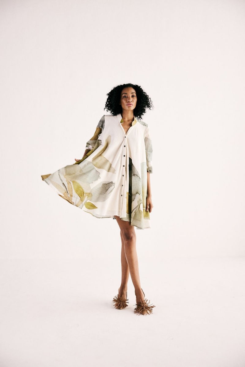 JADE SWING DRESS cotton by Khara Kapas for women Worldwide