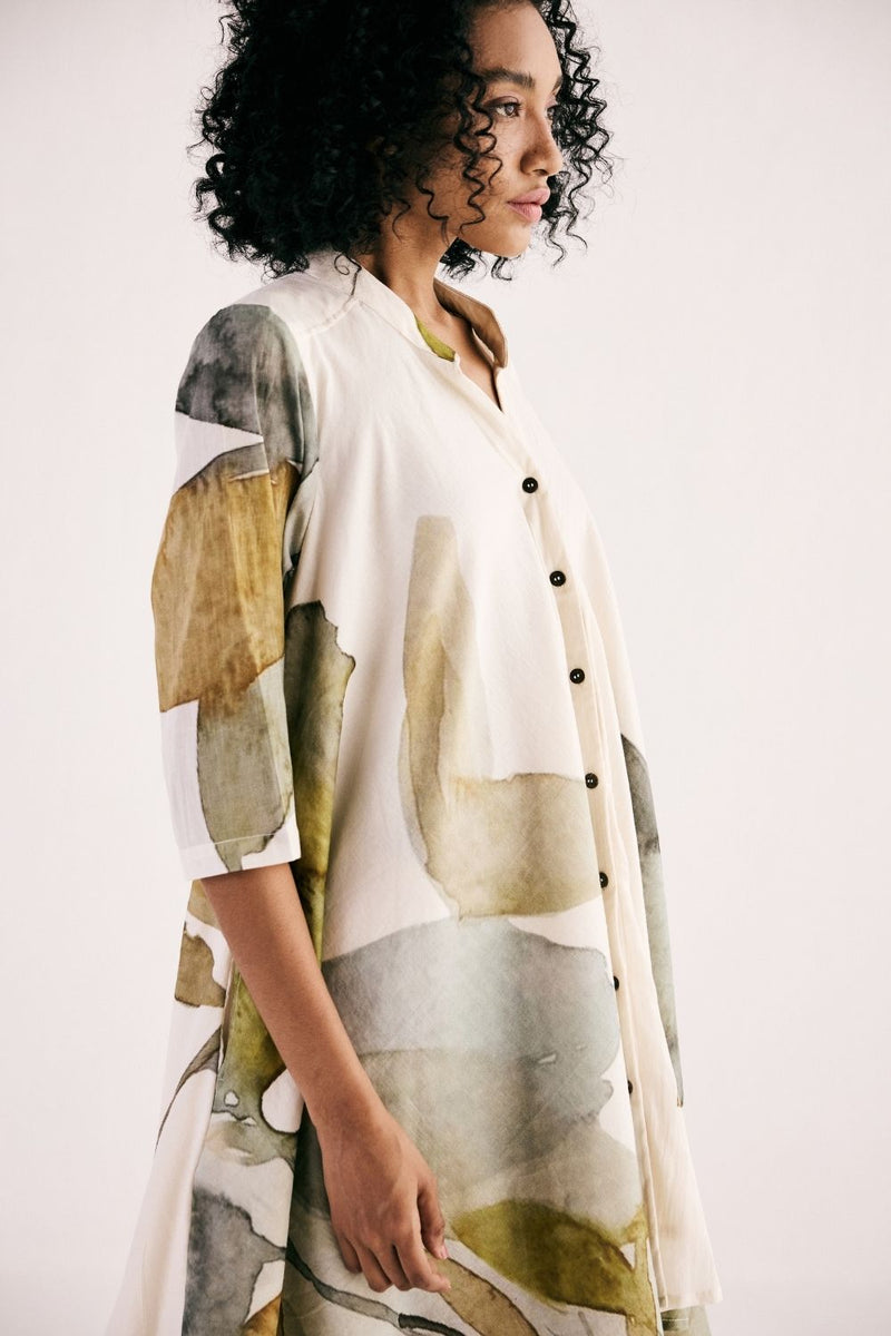 JADE SWING DRESS cotton by Khara Kapas for women Worldwide
