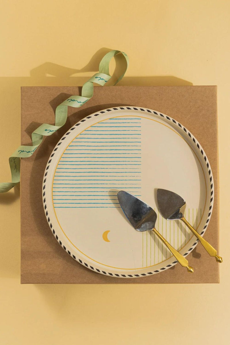 Mirissa Platter and Server Gift Set linen by Gado Living for Worldwide