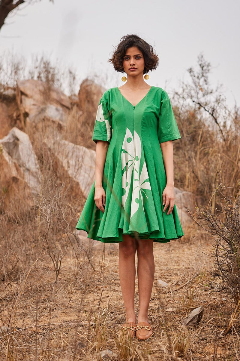 Dianthus cotton by Khara Kapas in green for women Worldwide