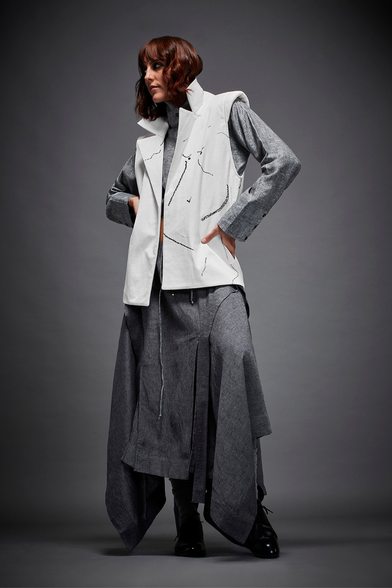 FLYNN JACKET by Chola in white color for women Worldwide
