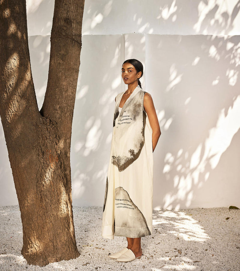 Starry light dress Dress by Khara Kapas in white for women Worldwide