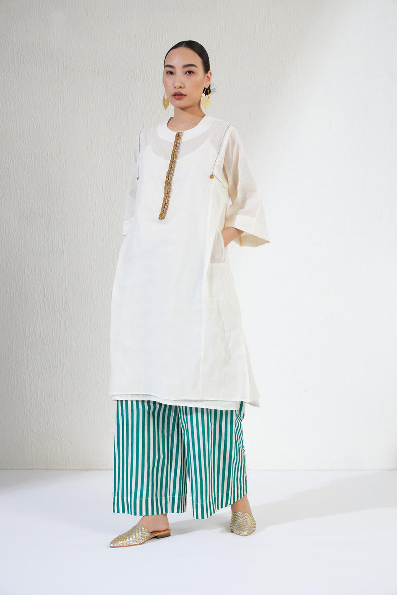 FARAH SET cotton by Aavidi in white color for women Worldwide