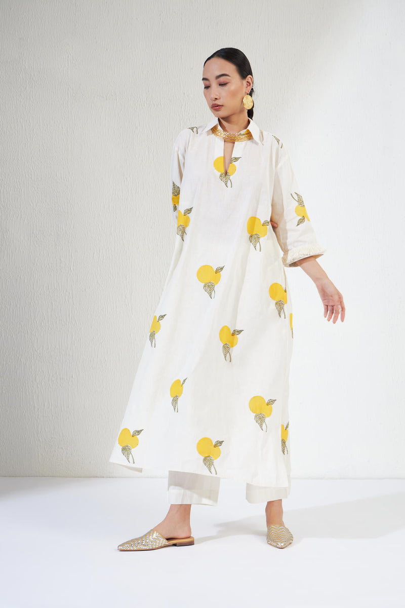 LAYLA SET cotton by Aavidi in white color for women Worldwide