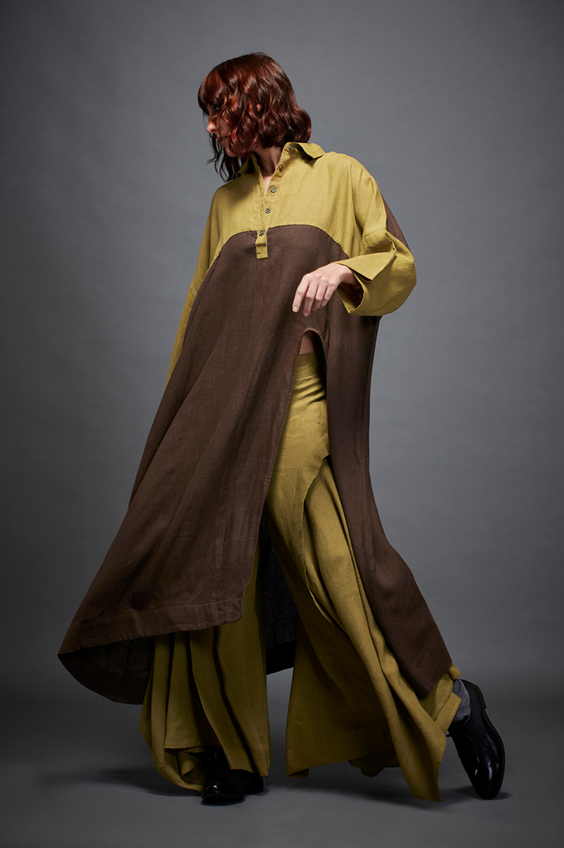 AVRIL SHIRT by Chola in brown color for women Worldwide
