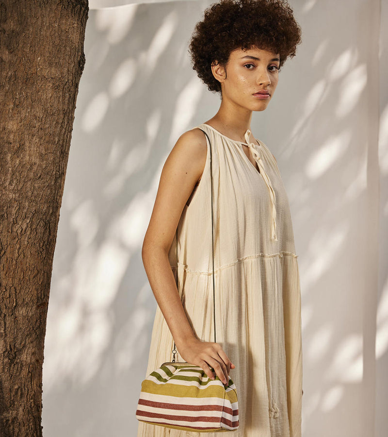Cloudy dreams midi dress Dress by Khara Kapas in ecru for women Worldwide