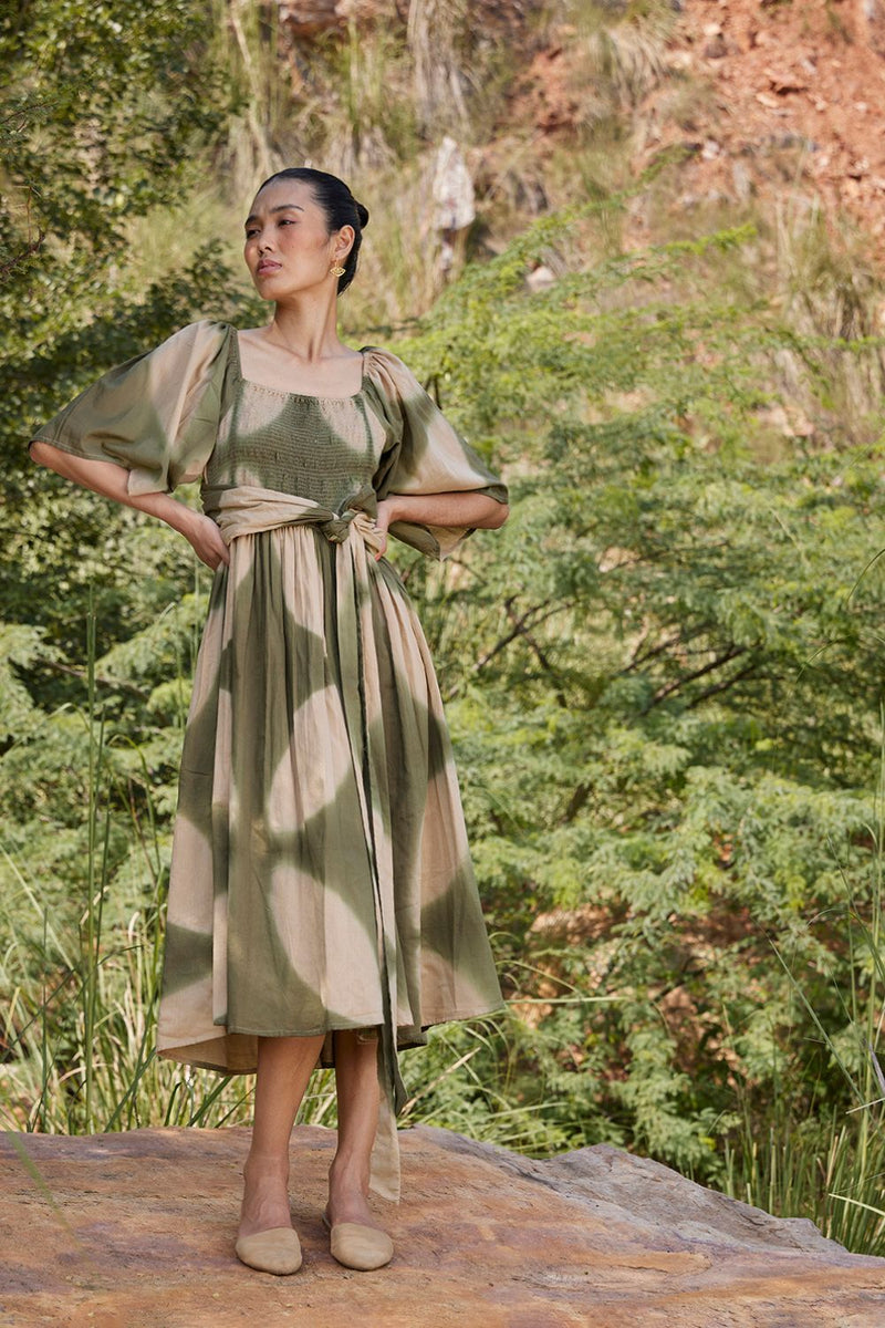 Far Away Midi Dress Dress by Khara Kapas for women Worldwide