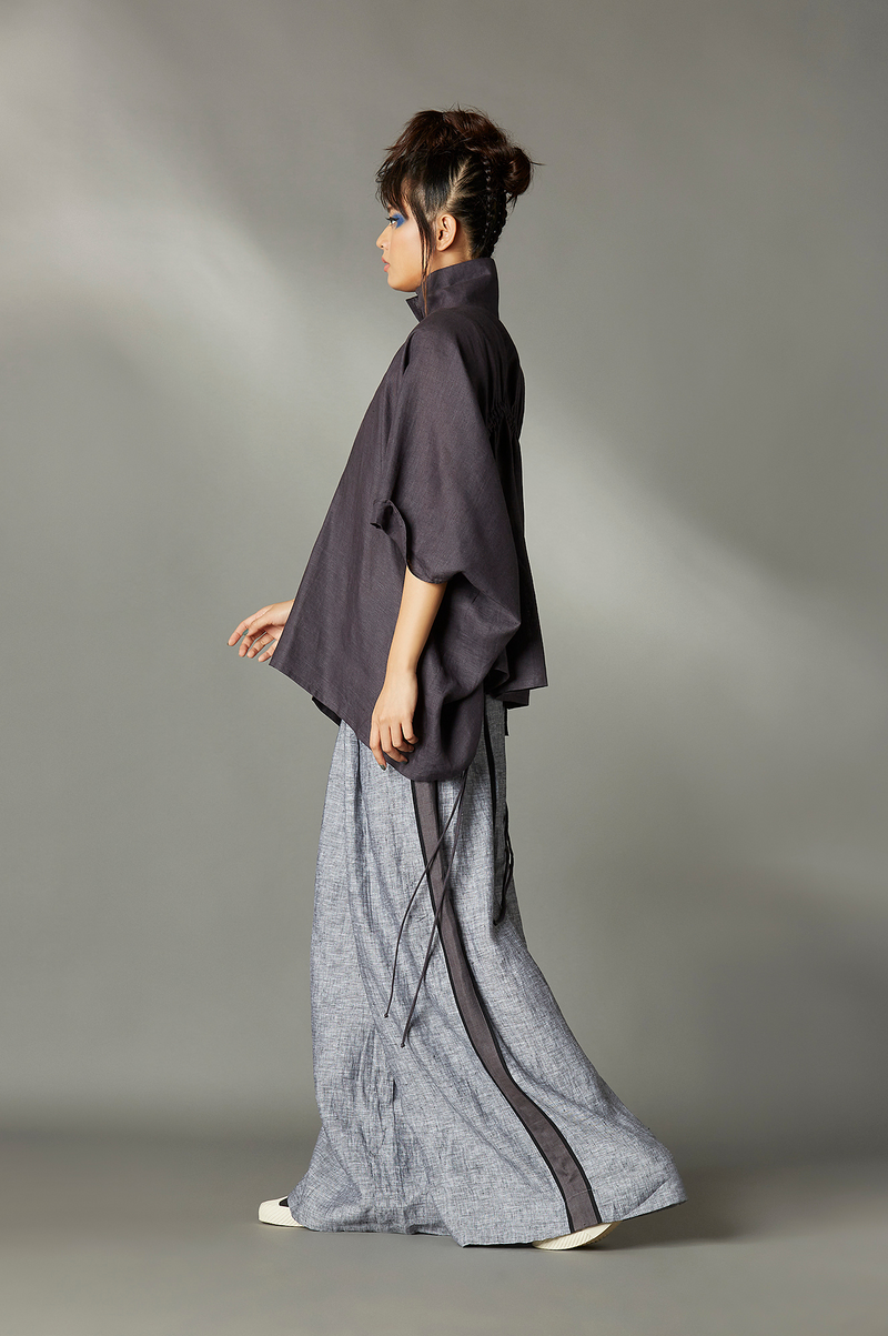 Bennet Shirt by Chola in grey color for women Worldwide
