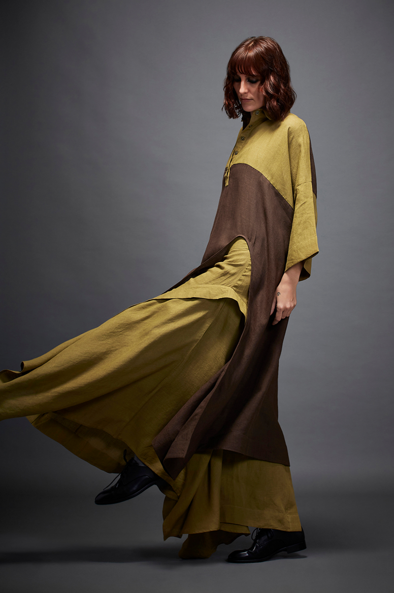 AVRIL SHIRT by Chola in brown color for women Worldwide