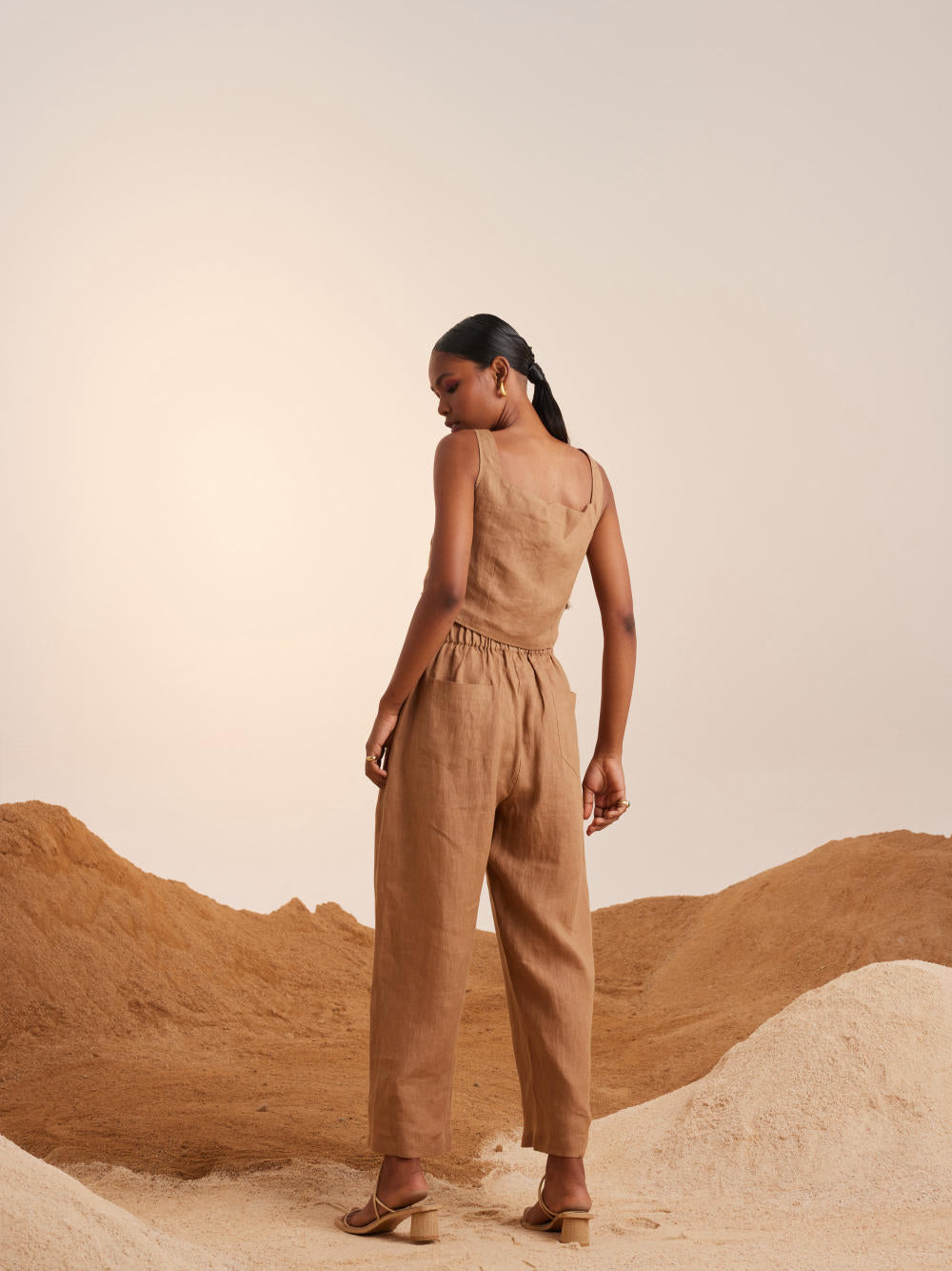 Drawstring Pants - Sand