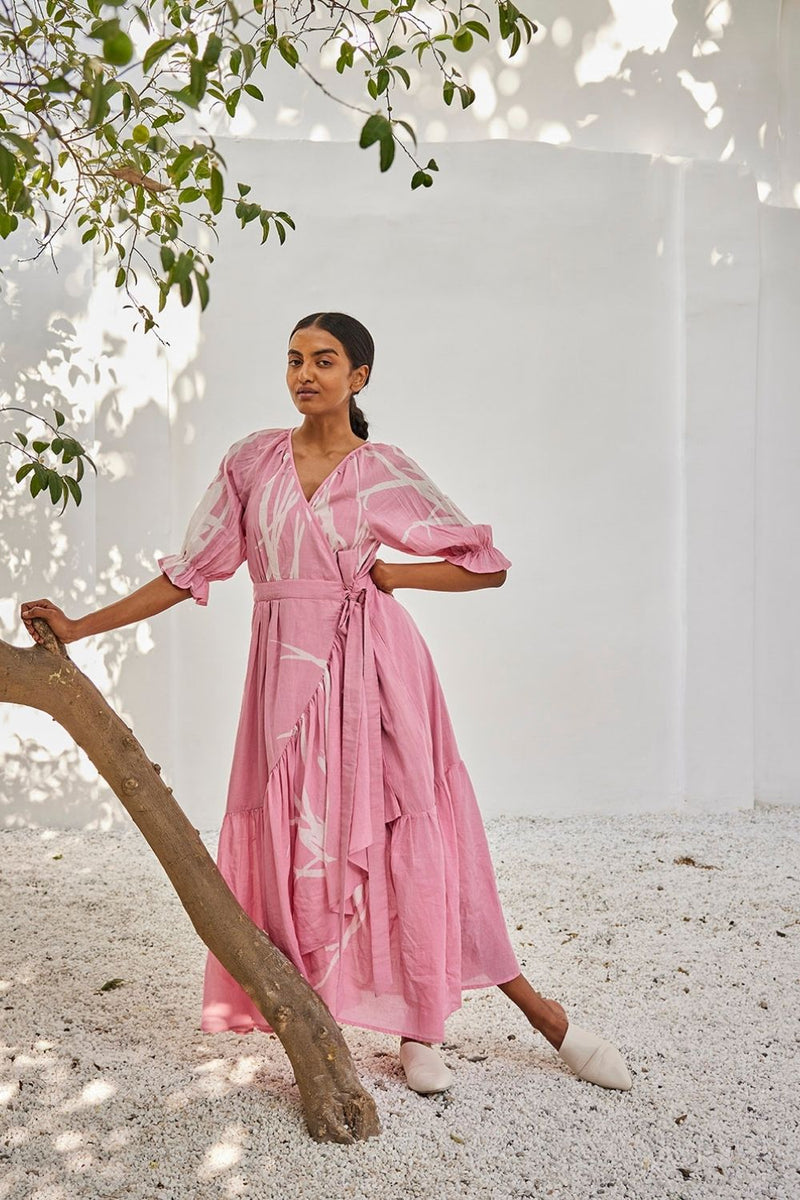Tale untold dress Dress by Khara Kapas in pink for women Worldwide