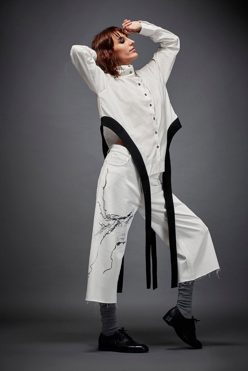 ALANIS SHIRT cotton by Chola in white color for women Worldwide