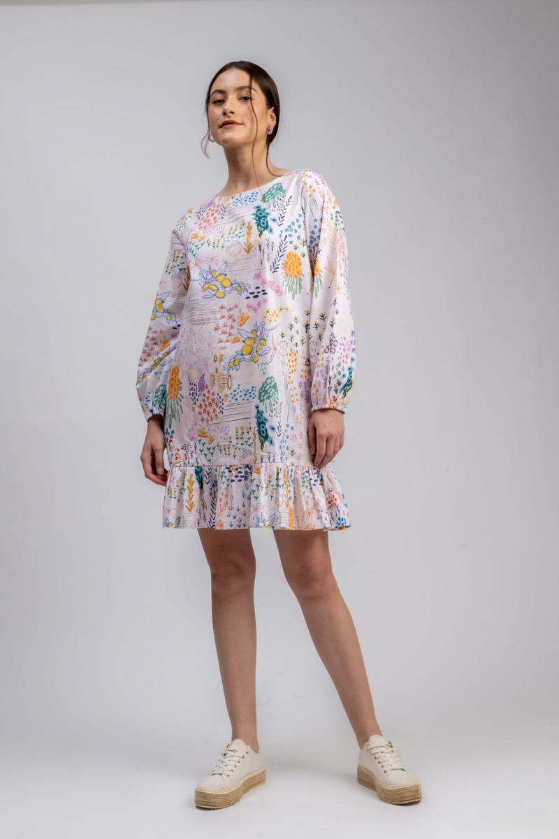 EVA PRINTED DRESS mul by Doodlage in multi color for women Worldwide