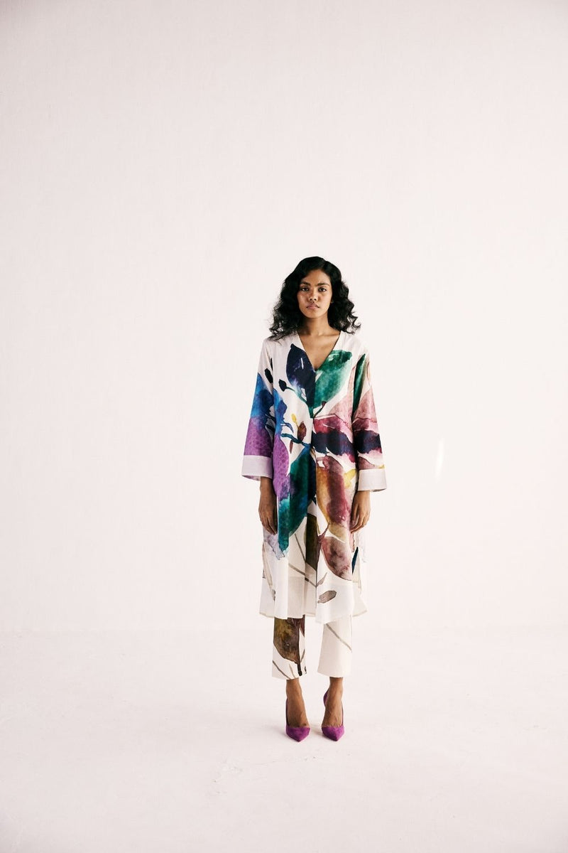 SUNSET SPLASH KURTA SET cotton by Khara Kapas for women Worldwide