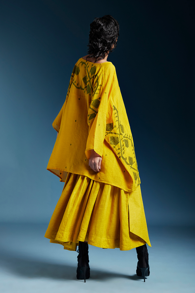 Liam Top-Mustard cotton by Chola in mustard color for women Worldwide
