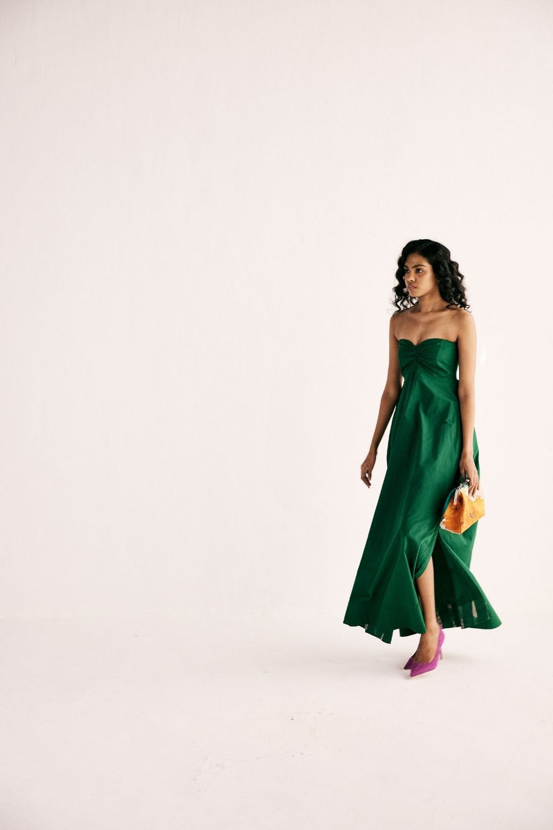 EMERALD GAZE GOWN poplin by Khara Kapas for women Worldwide