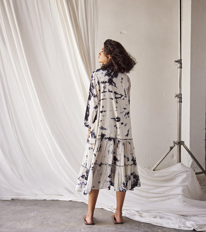 Summer Solstice Dress cotton Dresses by Khara Kapas in white for women Worldwide
