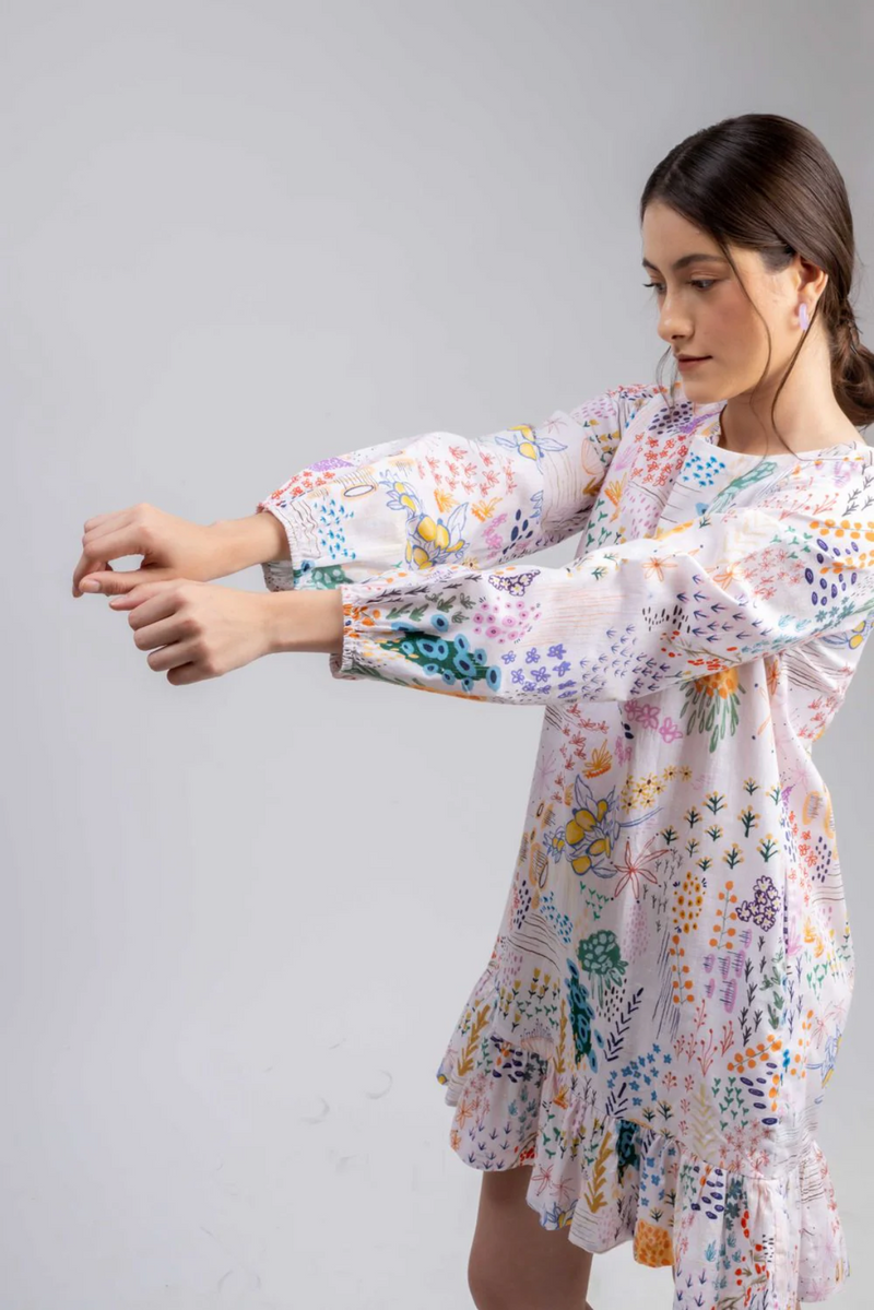EVA PRINTED DRESS mul by Doodlage in multi color for women Worldwide