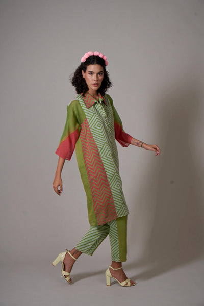 Keshi mul cotton silk kurta set