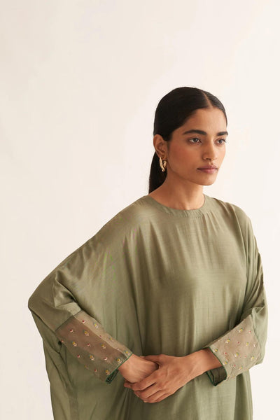 AYANA SAGE GREEN KAFTAN SET