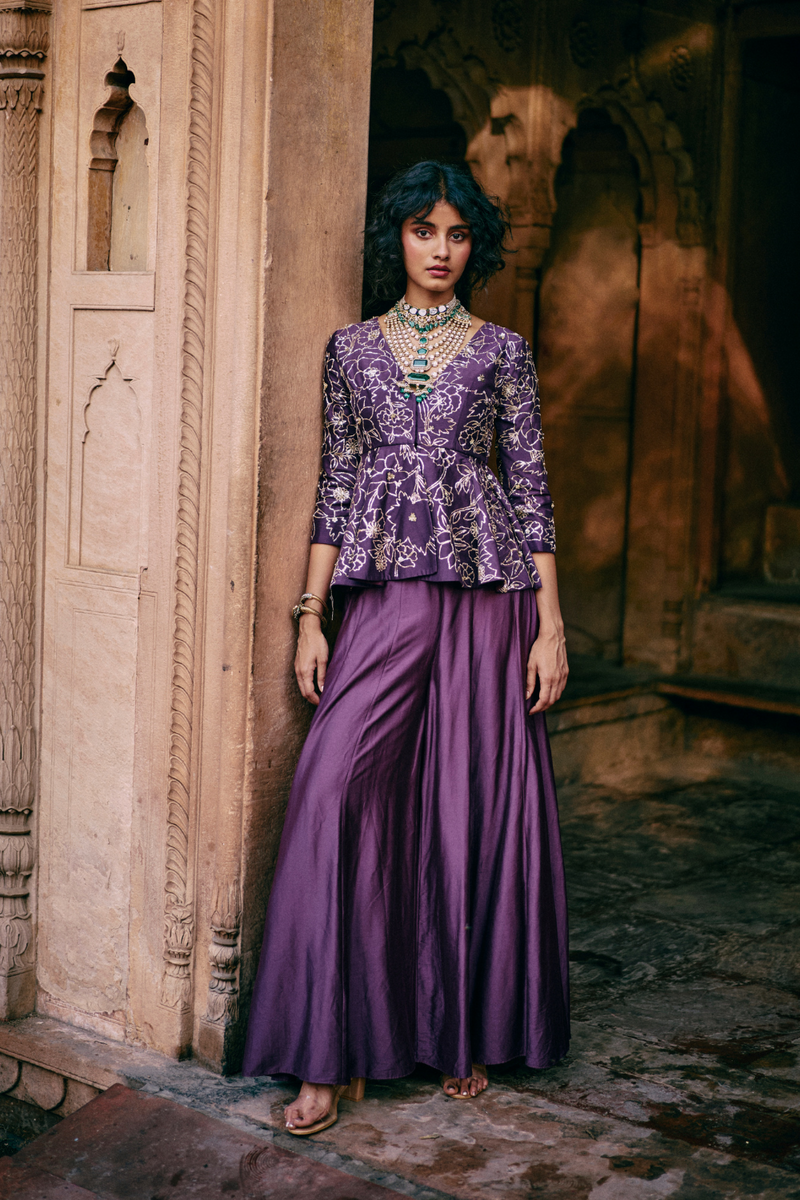 PH-2487 
Peplum 
Plazzoo Set by Paulmi & Harsh for women Worldwide