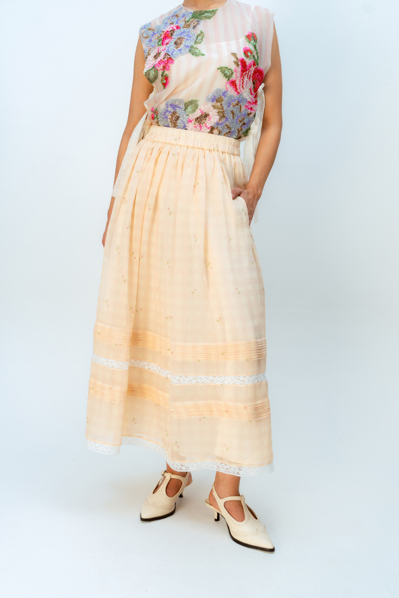 SUNBOUND SKIRT mul skirt by Ode to Odd in blush pink for women Worldwide