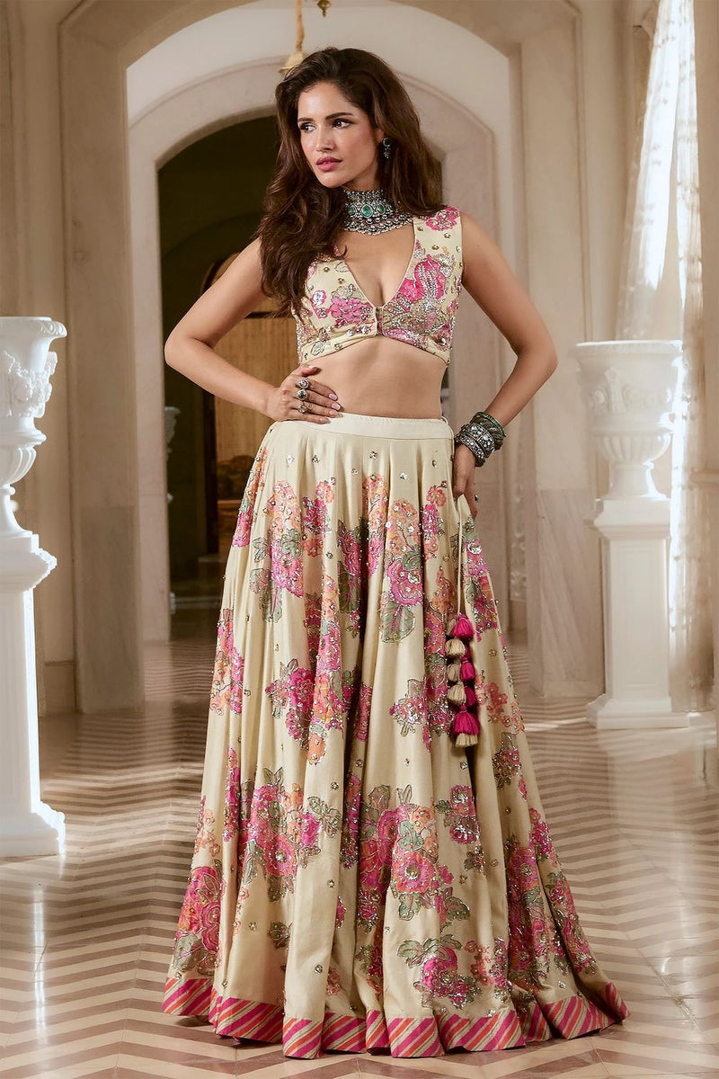 PH-2761 CORINNA LEHENGA SET by Paulmi & Harsh for women Worldwide