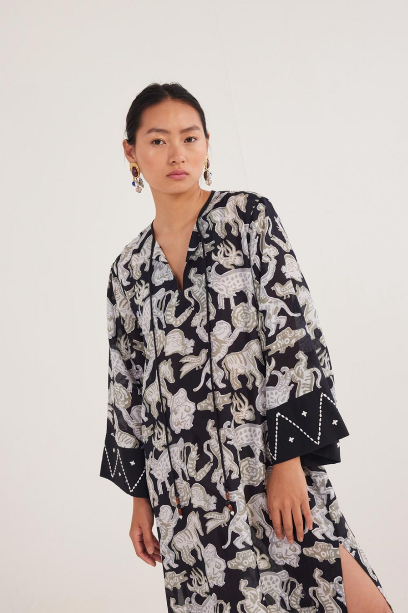 Ika Kaftan Dress muslin by JodiLife for women Worldwide