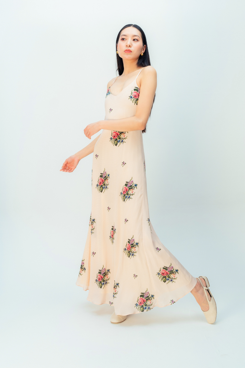 Amber Gleam Dress crepe dress by Ode to Odd in blush pink for women Worldwide