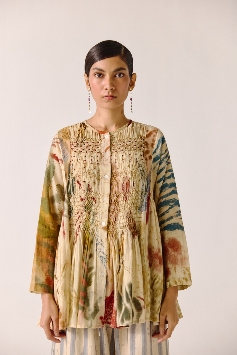 Frida Top - Abstract cotton by CORD for women Worldwide