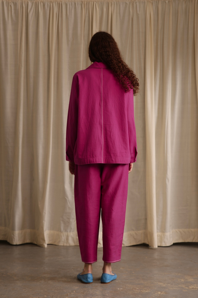Donna Jacket cotton by MASON AND MILL in pink color for women Worldwide