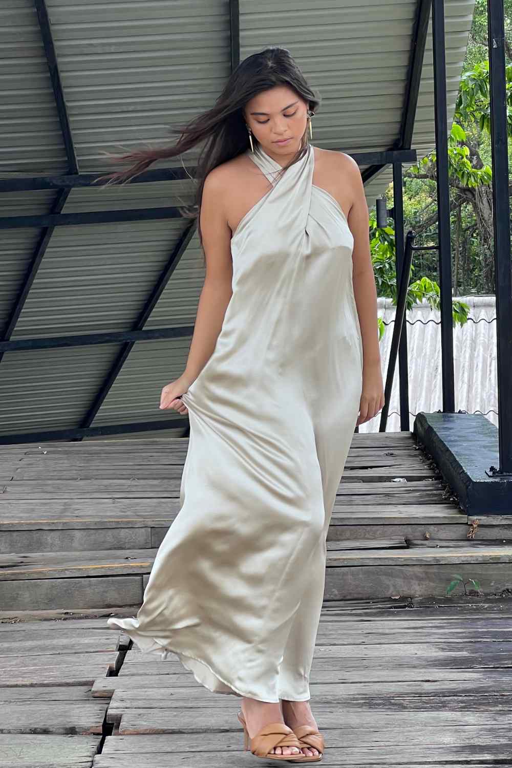 2022 MAXI DRESS - IVORY - M