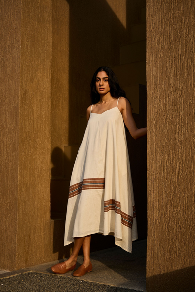 Jane Handwoven Striped Maxi Dress