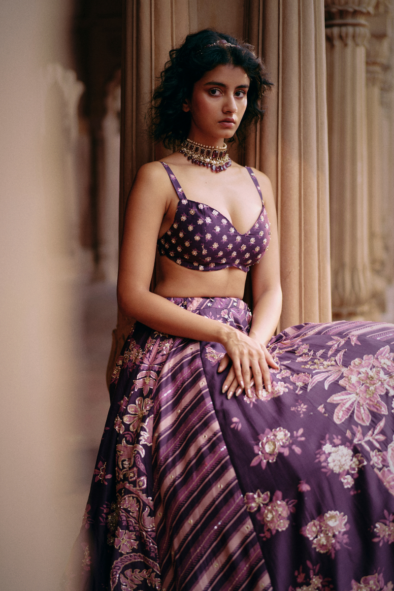 PH-2488 
Lehenga 
Blouse 
Dupatta Set by Paulmi & Harsh for women Worldwide