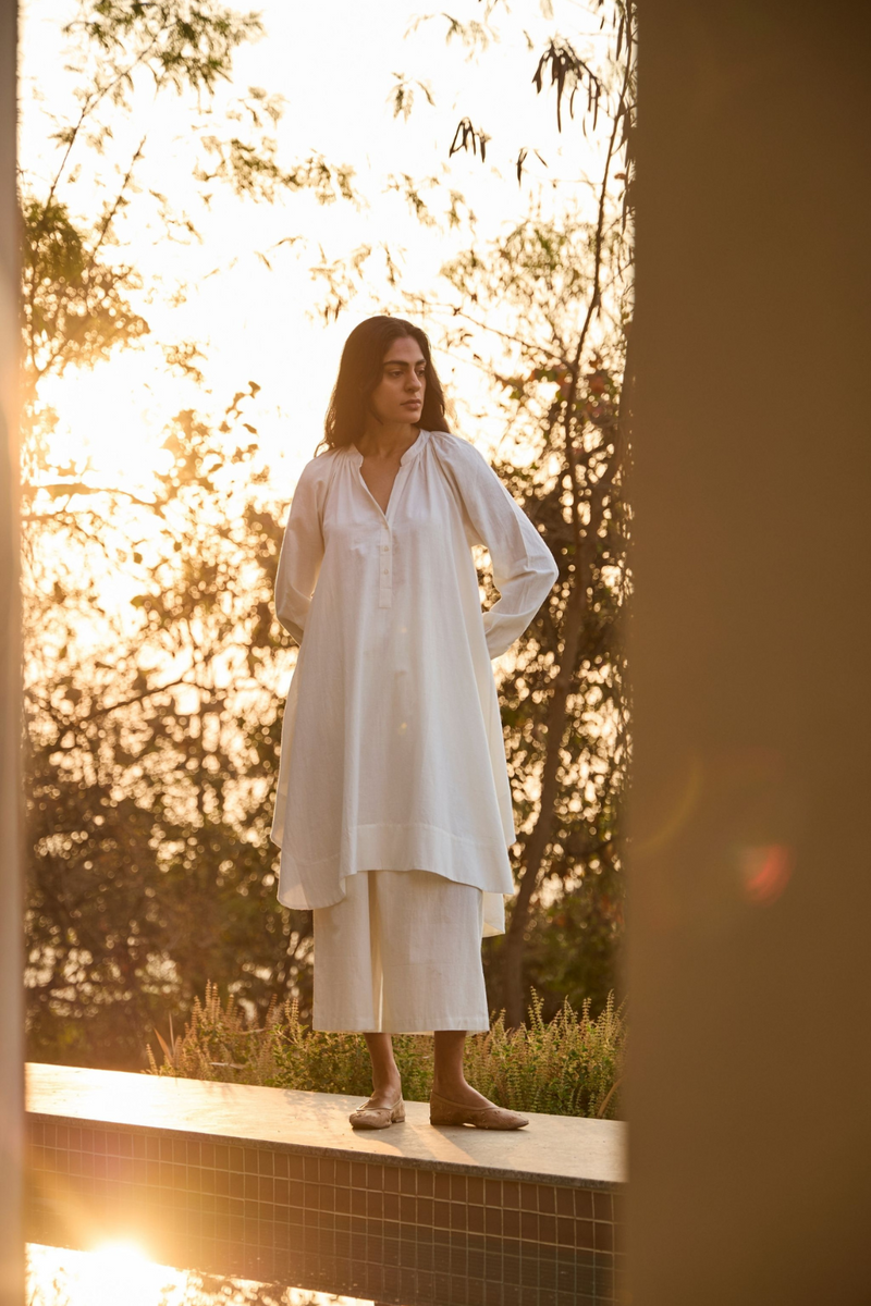 Woodstock Milk Set cotton by The Summer House in white color for women Worldwide