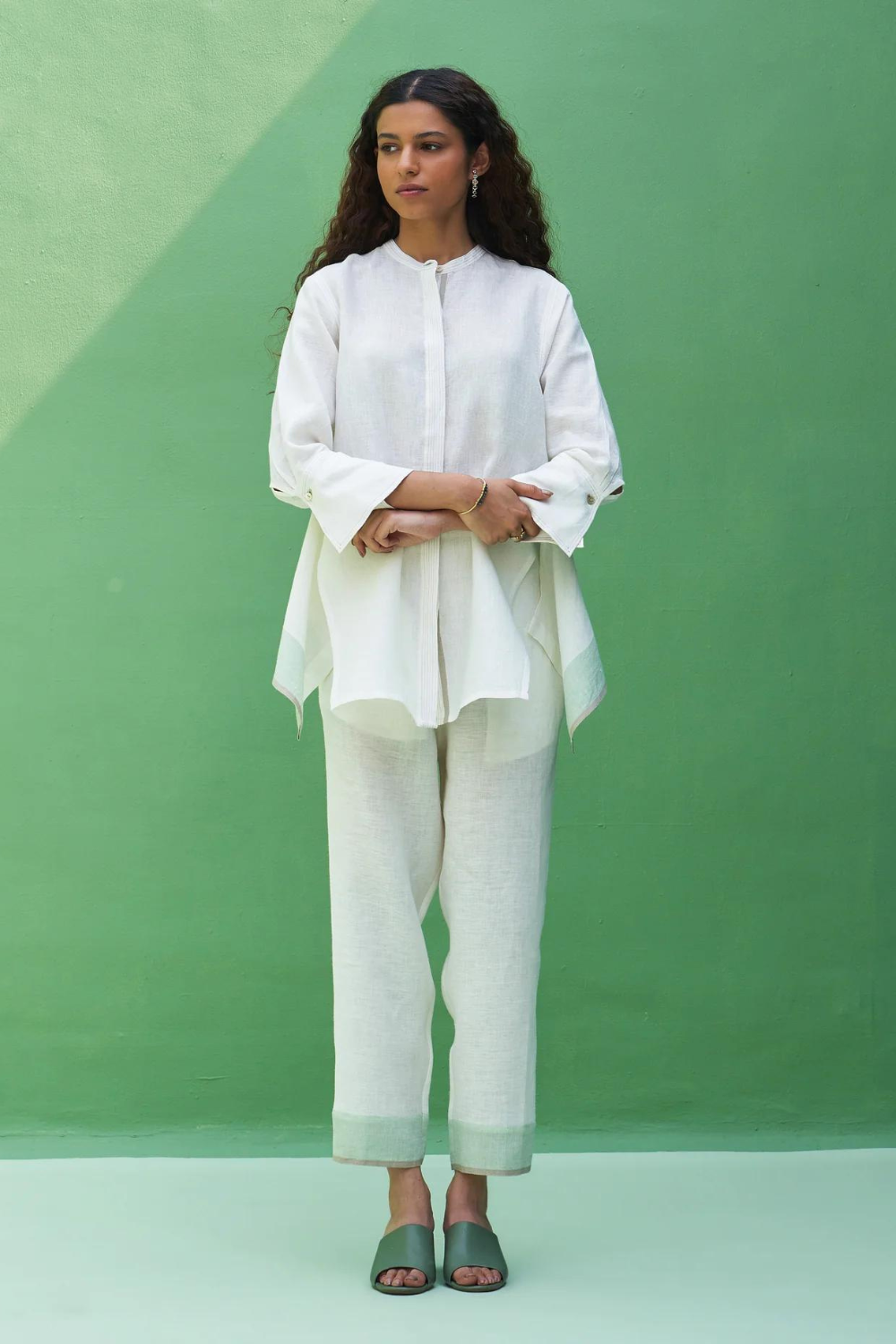 Yoshi Border Linen Co-ord Set
- Ivory