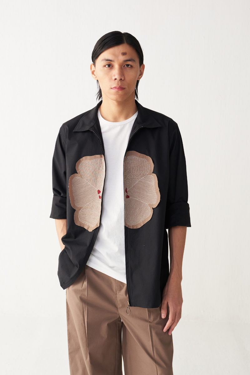 FLORAL PATCH SHACKET