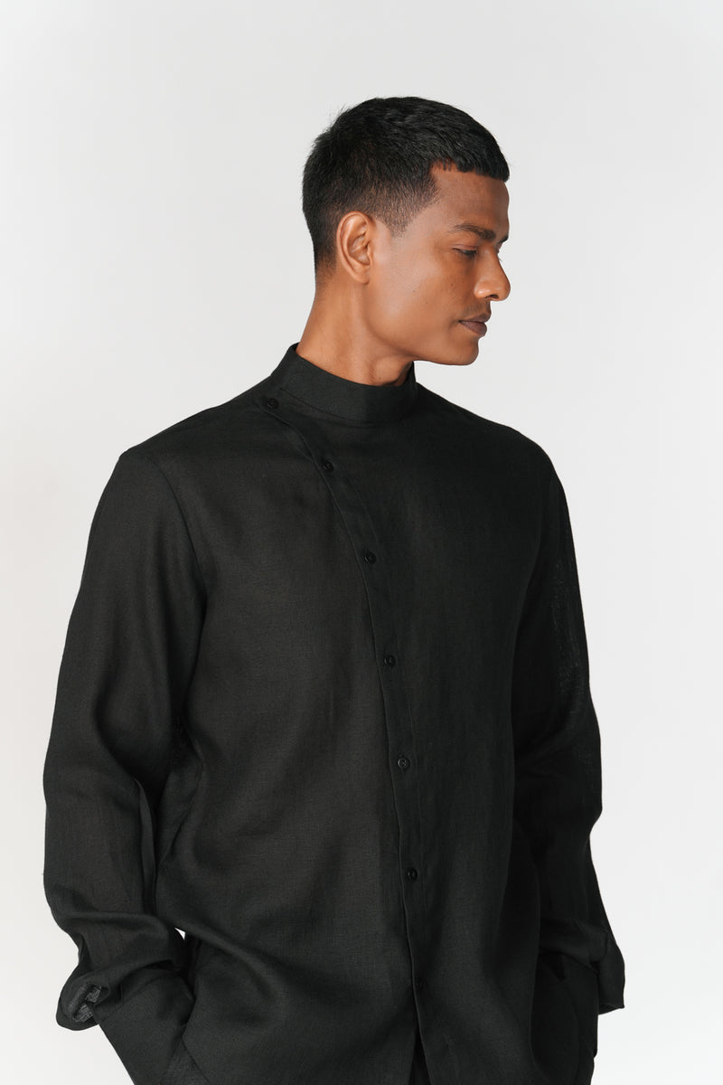 Divy Set co-ord set by Turn Black in black for men Worldwide