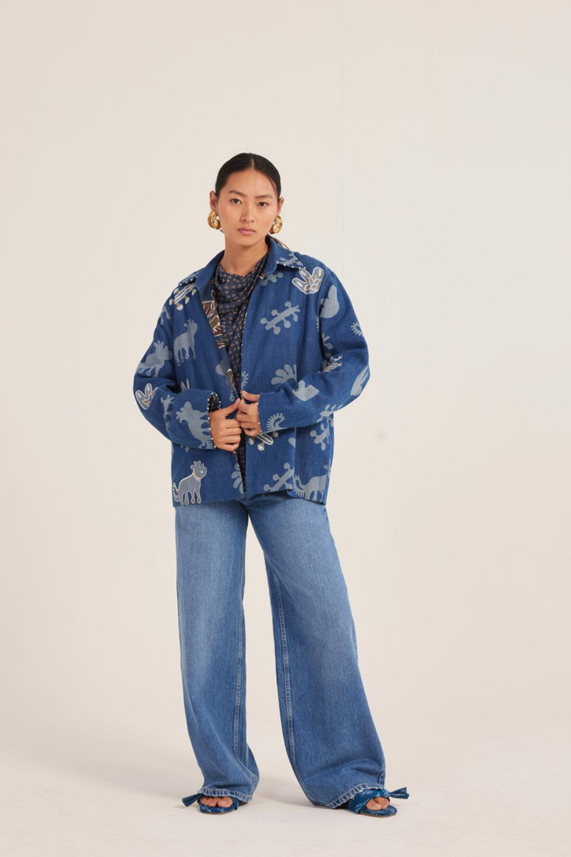 Iris Reversible Jacket silk by JodiLife for women Worldwide