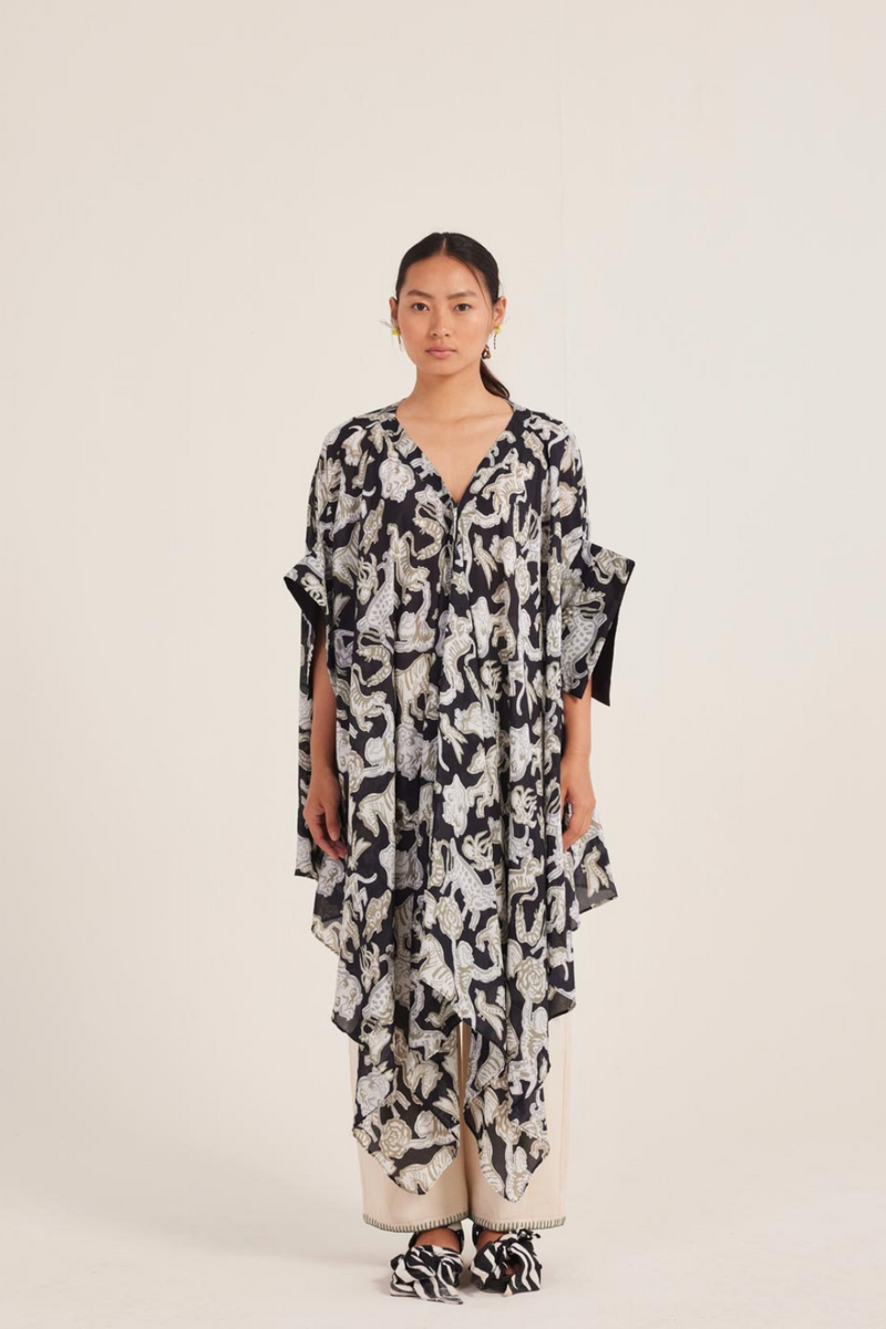 Ika Asymmetrical Dress muslin by JodiLife for women Worldwide