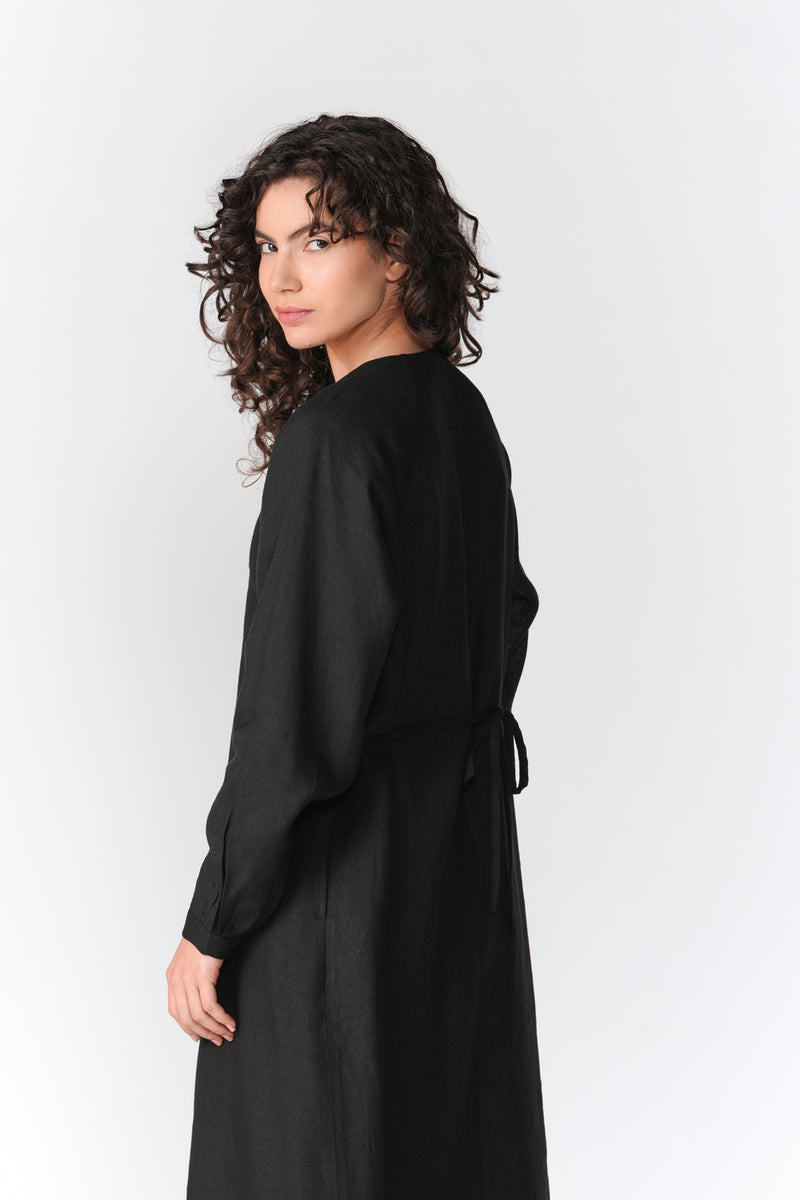 Raglan Sleeve Shirt Dress top/shirt by Turn Black in black for women Worldwide