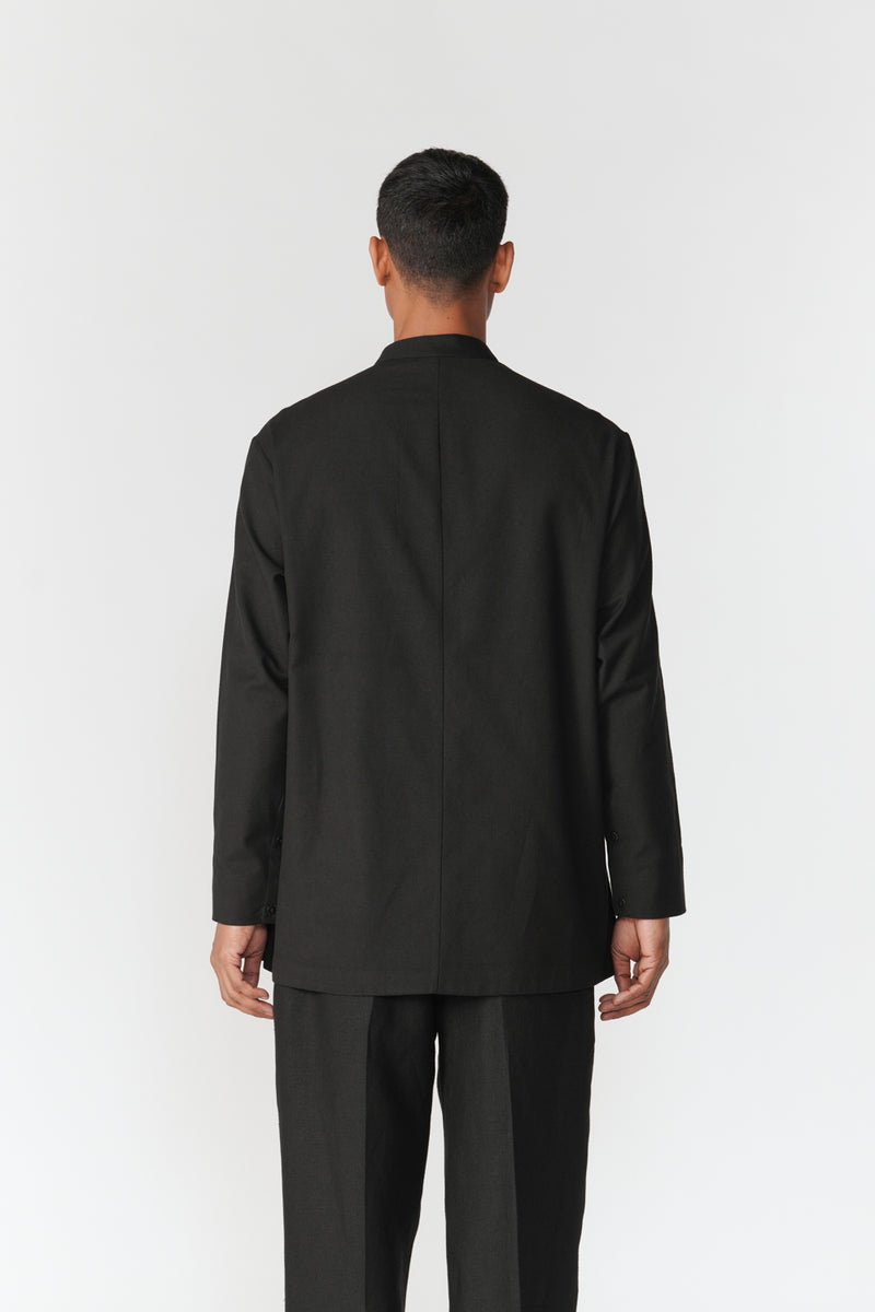 Double Placket Shirt top/shirt by Turn Black in black for men Worldwide