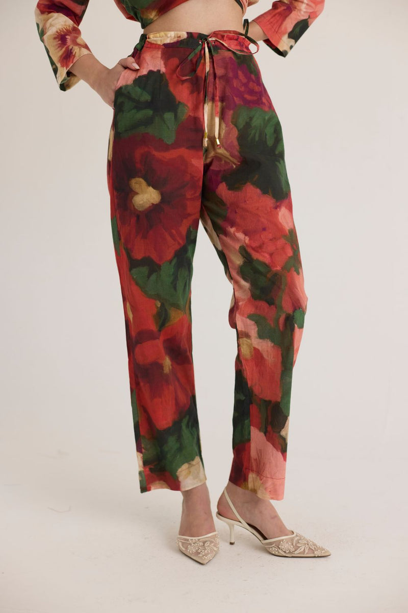 SCARLETT SHORT KURTA SET cotton by Yam in multi color for women Worldwide