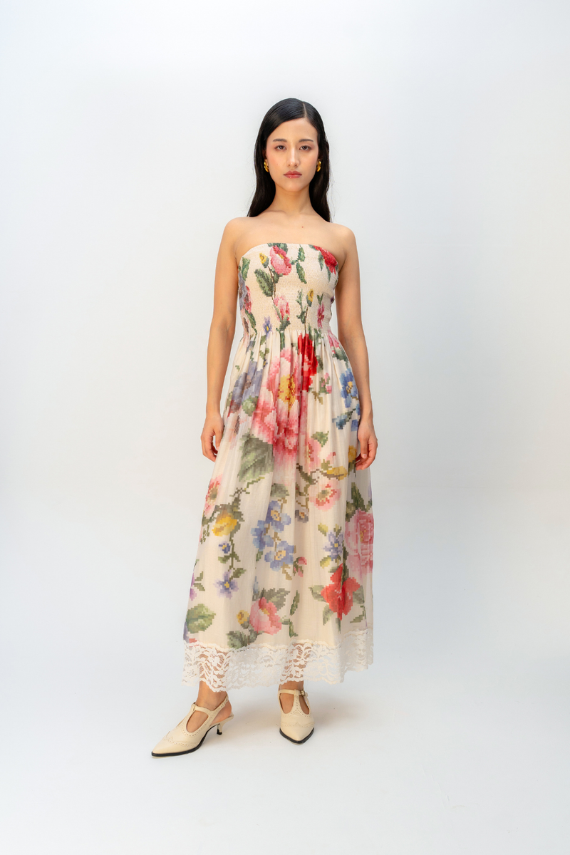 APRICOT VEIL DRESS mul dress by Ode to Odd in multi for women Worldwide