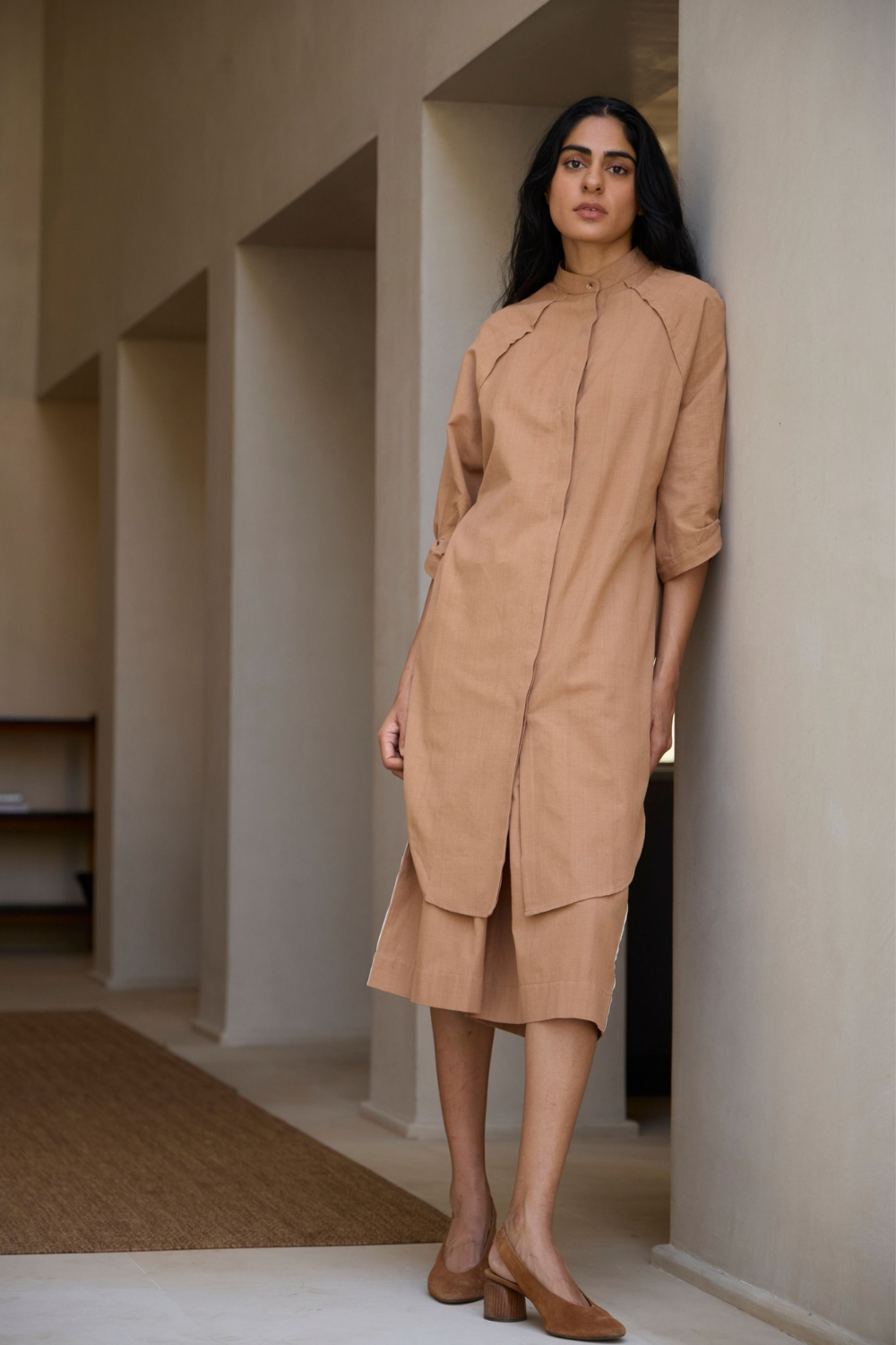 Brabourne Handwoven Brown Co-ord Set