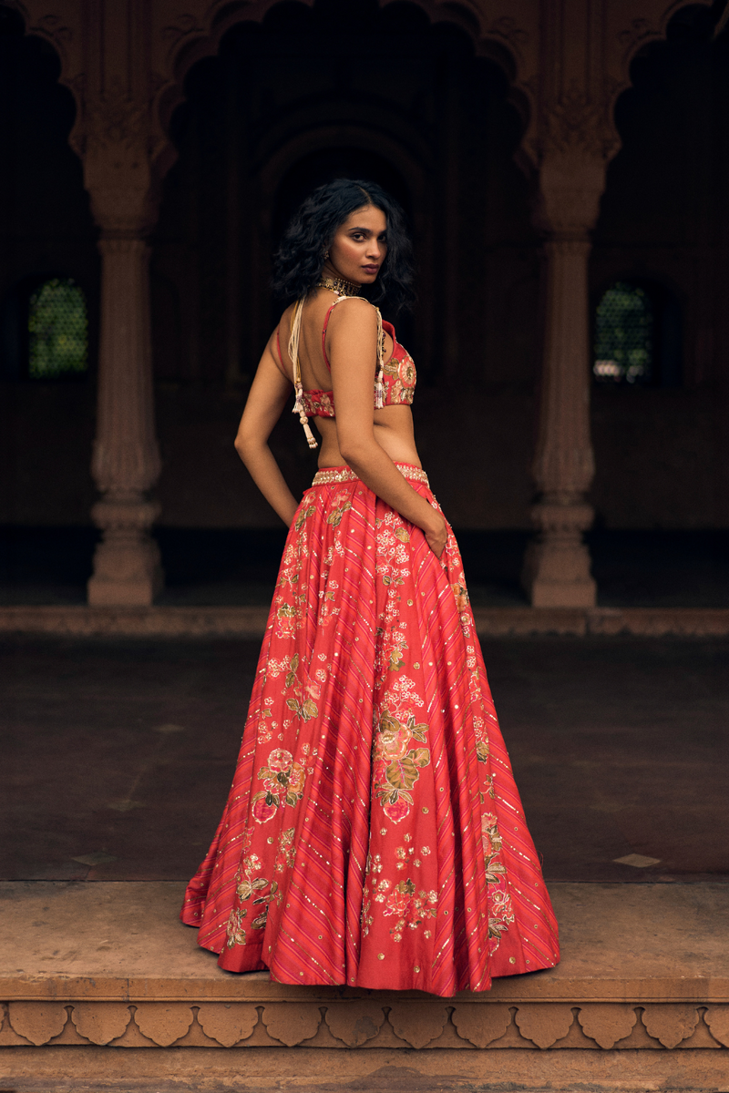 PH-2485 
Lehenga 
Blouse 
Dupatta Set by Paulmi & Harsh for women Worldwide